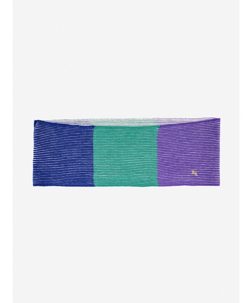 BOBO CHOSES（ボボショーズ）の「Stripスペイン knitted neck warmer（ネックウォーマー/スヌード・キッズ・マルチ・ONE SIZE）」の2枚目の写真