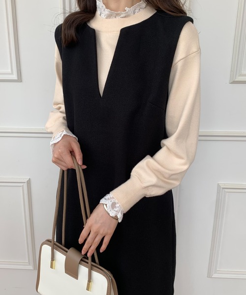 Diosfront（ディオスフロント）の「メルトンスリットキーネック