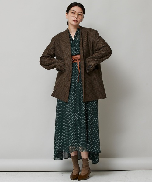 美品Curensology【MANTECO 】マンテコノーカラージャケット Curensology（カレンソロジー）の「Curensology(カレンソロジー)/マン