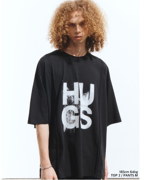 [ADD SEOUL] ★HUGS PINTUCK AVANTGARDE T-SHIRT ADD SEOUL（エーディーディーソウル）の「ADD SEOUL/アドソウル