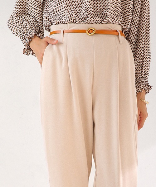 Bou Jeloud（ブージュルード）の「カットスエードテパードパンツ（その他パンツ・レディース・ブラック/アイボリー・FREE）」の11枚目の写真