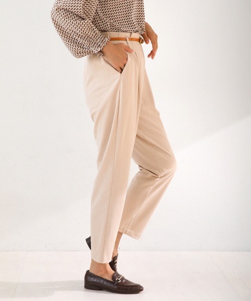 Bou Jeloud（ブージュルード）の「カットスエードテパードパンツ（その他パンツ・レディース・ブラック/アイボリー・FREE）」の13枚目の写真