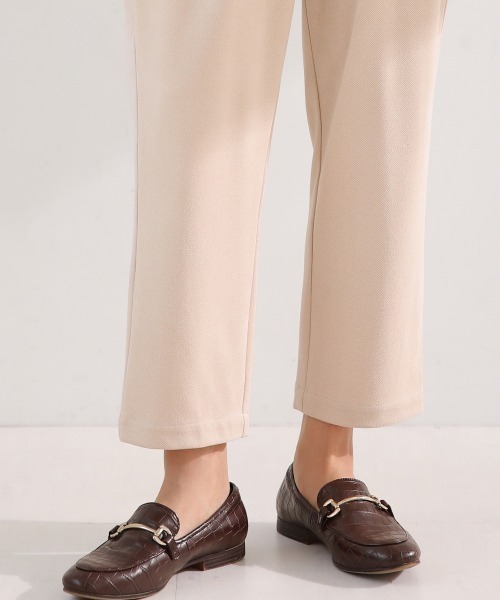 Bou Jeloud（ブージュルード）の「カットスエードテパードパンツ（その他パンツ・レディース・ブラック/アイボリー・FREE）」の17枚目の写真