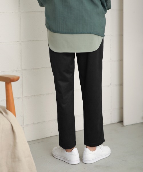 Bou Jeloud（ブージュルード）の「カットスエードテパードパンツ（その他パンツ・レディース・ブラック/アイボリー・FREE）」の8枚目の写真