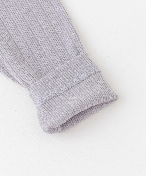 URBAN RESEARCH DOORS（アーバンリサーチドアーズ）の「針抜きリブハイネックカットソー(KIDS)（Tシャツ/カットソー・キッズ・アイボリー/グレー・150/105/135/120）」の15枚目の写真