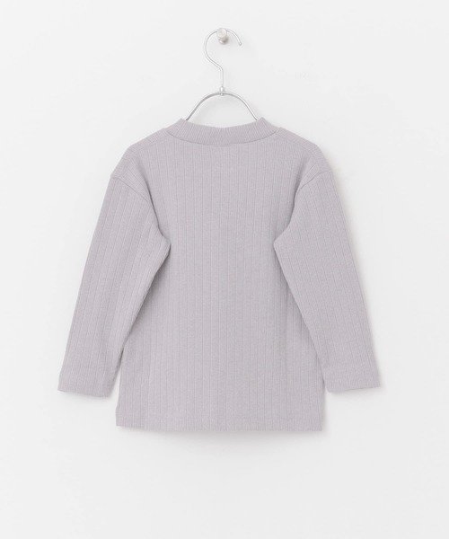 URBAN RESEARCH DOORS（アーバンリサーチドアーズ）の「針抜きリブハイネックカットソー(KIDS)（Tシャツ/カットソー・キッズ・アイボリー/グレー・150/105/135/120）」の16枚目の写真