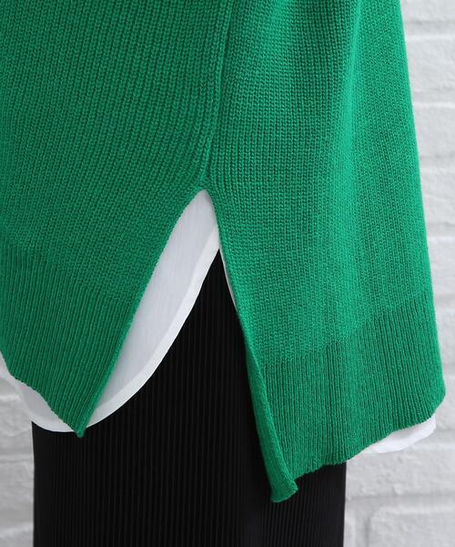 SHOO・LA・RUE（シューラルー）の「◆脇スリット入りVネックベスト（ベスト・レディース・ブラック/ダークグリーン/ナチュラル/キャメル/ダークオレンジ/ブルー・00）」の12枚目の写真