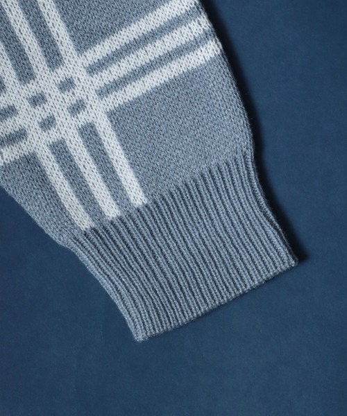 ANPAS（アンパス）の「Plaid＆Argyle Pattern Knit Cardigan/チェック＆アーガイル ルーズニットカーディガン（カーディガン/ボレロ・メンズ・ブラック系その他/ブラウン系その他/ベージュ系その他/ブルー系その他/ブラック系その他2/ベージュ系その他2/ブルー系その他2/ブルー系その他3/ブルー系その他4/グレー系その他/ネイビー系/ネイビー系1/ホワイト系その他/グレー系その他2・M/L）」の20枚目の写真