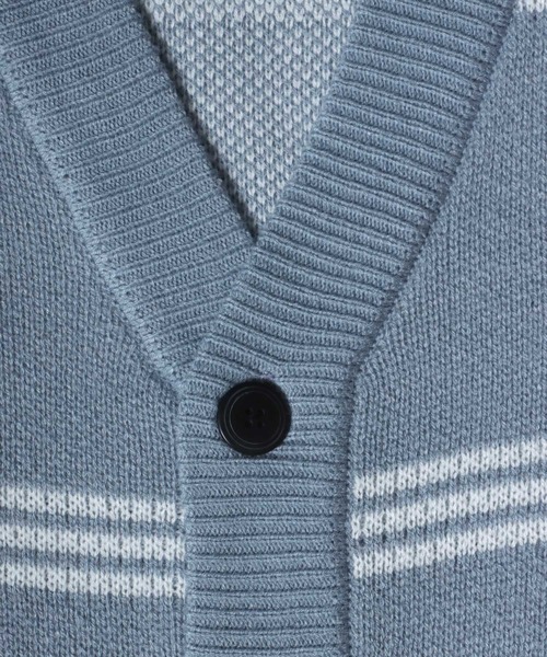 ANPAS（アンパス）の「Plaid＆Argyle Pattern Knit Cardigan/チェック＆アーガイル ルーズニットカーディガン（カーディガン/ボレロ・メンズ・ブラック系その他/ブラウン系その他/ベージュ系その他/ブルー系その他/ブラック系その他2/ベージュ系その他2/ブルー系その他2/ブルー系その他3/ブルー系その他4/グレー系その他/ネイビー系/ネイビー系1/ホワイト系その他/グレー系その他2・M/L）」の19枚目の写真