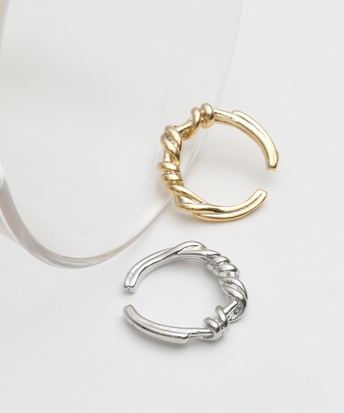 Geel(ギール)の「Geel/ニュアンスロープリング(リング・レディース・シルバー/ゴールド・FREE)」の4枚目の写真