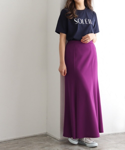 Pierrot(ピエロ)の「ストレッチマーメイドスカート(スカート・レディース・ブラック/モカ/ベージュ系その他/ブルーグリーン/ワイン・M/L/PM)」の8枚目の写真