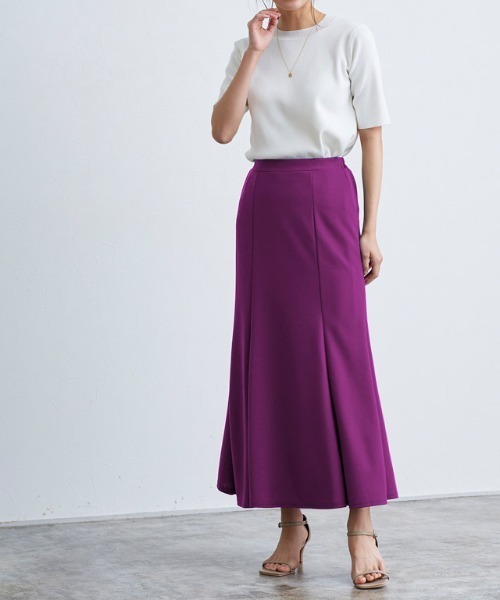 Pierrot(ピエロ)の「ストレッチマーメイドスカート(スカート・レディース・ブラック/モカ/ベージュ系その他/ブルーグリーン/ワイン・M/L/PM)」の11枚目の写真