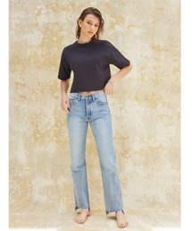 ALEXIA STAM | Step Hem Denim Pants/ステップヘムデニムパンツ(デニムパンツ)