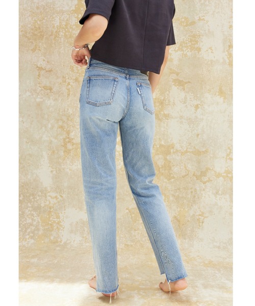 ALEXIA STAM（アリシアスタン）の「Step Hem Denim Pants/ステップヘムデニムパンツ（デニムパンツ・レディース・ブルー/ライトブルー・0/1/2/3）」の9枚目の写真