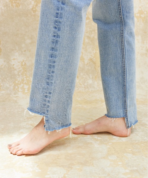 ALEXIA STAM（アリシアスタン）の「Step Hem Denim Pants/ステップヘムデニムパンツ（デニムパンツ・レディース・ブルー/ライトブルー・0/1/2/3）」の10枚目の写真