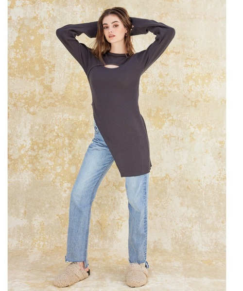 ALEXIA STAM（アリシアスタン）の「Step Hem Denim Pants/ステップヘムデニムパンツ（デニムパンツ・レディース・ブルー/ライトブルー・0/1/2/3）」の6枚目の写真