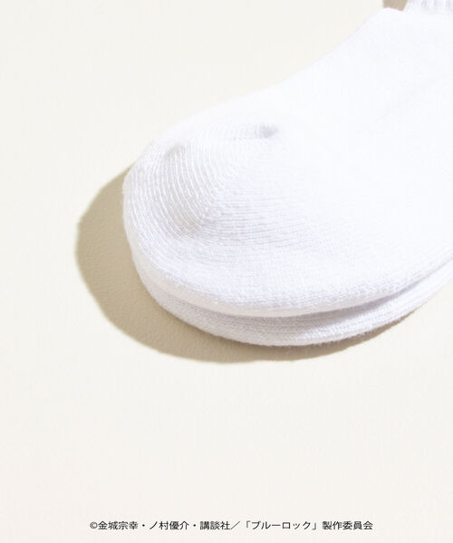 GLOSTER（グロスター）の「【BLUELOCK/ブルーロック】ロゴラインソックス（ソックス/靴下・メンズ・ホワイト系その他/ホワイト系その他2・FREE）」の7枚目の写真