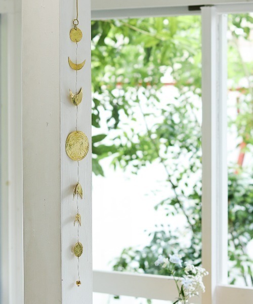 お部屋のアクセントに　ハンドメイド月相ガーランド お部屋のアクセントに ハンドメイド月相ガーランド