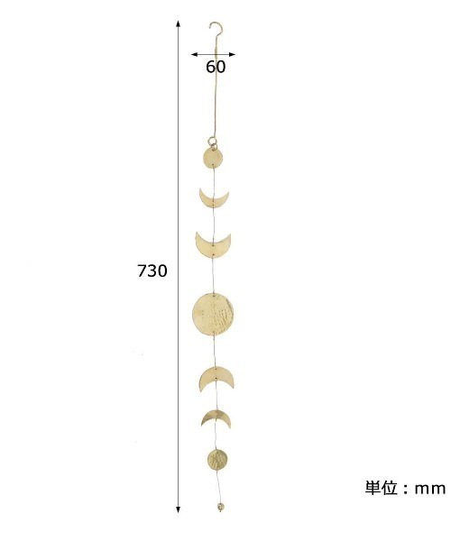 in bloom ブラスハンギング ガーランド 月（インテリア雑貨