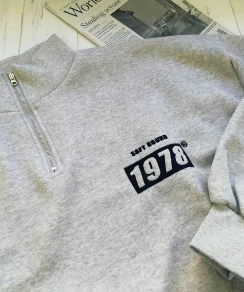 Dalfwin（ダールフィン）の「韓国ファッション1978刺繍ハーフジップ長袖オーバーサイズ裏起毛＆起毛なしスウェット（スウェット・レディース・チャコールグレー/ベージュ/グレー/グレー系その他/ベージュ系その他/グレー系その他2・FREE）」の7枚目の写真