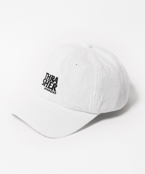 THRASHER(スラッシャー)の「THRASHER/スラッシャー ブランド刺繍 キャップ(キャップ・メンズ・ホワイト/グレー/ブラック・FREE)」の1枚目の写真
