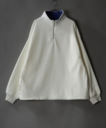 Big silhouette half zip Fleece pull over / ビッグシルエット ハーフジップ フリース プルオーバー