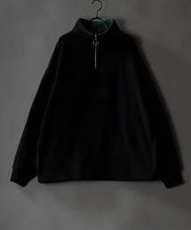 Big silhouette half zip Fleece pull over / ビッグシルエット ハーフジップ フリース プルオーバー
