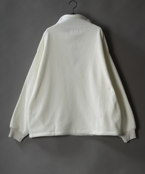 SITRY(シトリー)の「Big silhouette half zip Fleece pull over / ビッグシルエット ハーフジップ フリース プルオーバー(スウェット・メンズ・ホワイト/ブラック/パープル/イエロー/ブルー/グリーン・M/L)」の14枚目の写真