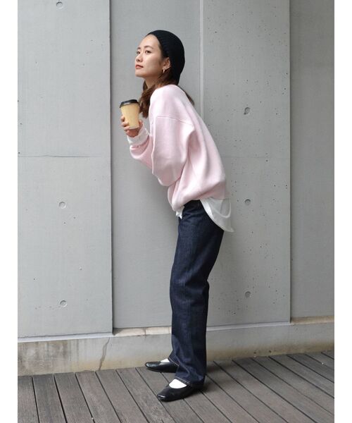 Ungrid(アングリッド)の「カシミヤ混スムース編みルーズニット(ニット/セーター・レディース・チャコールグレー/グリーン/ピンク・FREE)」の22枚目の写真