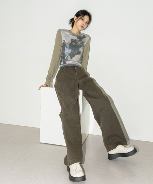 FOLLOWIN（フォロウィン）の「ラウンドスクエアプラットフォーム厚底ローファー（ローファー・レディース・ブラック/アイボリー・23.0cm/24.0cm/25.0cm）」の10枚目の写真