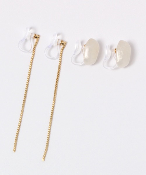 LOWRYS FARM（ローリーズファーム）の「２Ｐジュシノンホールイヤリング　173501（イヤリング・レディース・ゴールド/ゴールド系その他・FREE）」の4枚目の写真