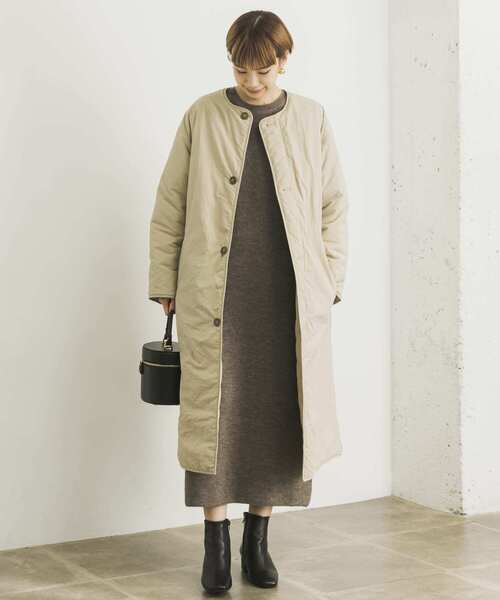 URBAN RESEARCH（アーバンリサーチ）の「『UR TECH』中綿リバーシブルCOAT（その他アウター・レディース・ブラック/グレー系その他・FREE）」の8枚目の写真