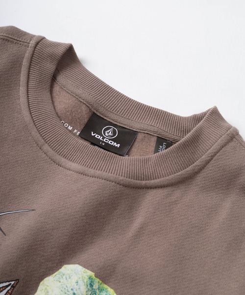 VOLCOM（ボルコム）の「【VOLCOM/ボルコム】CHRISSIE ABBOT X FRENCH コラボ デザイン プリントスウェット/トレーナー/裏起毛（スウェット・メンズ・ライトブラウン・M/L/XL）」の3枚目の写真