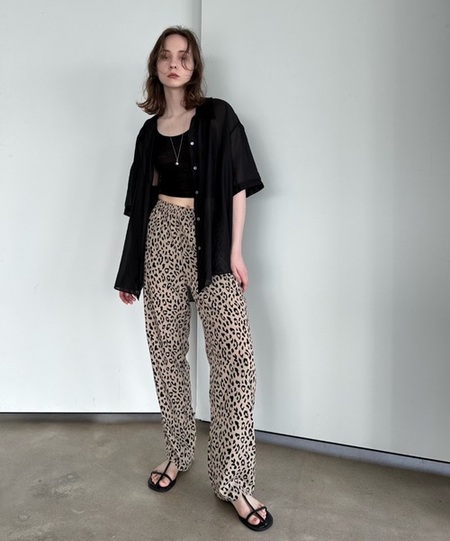 Didot.showroom(ディドット ショールーム)の「【DIDOT.】テーパード柄パンツ(その他パンツ・レディース・ブラウン/ベージュ/ミント/ネイビー・FREE)」の8枚目の写真