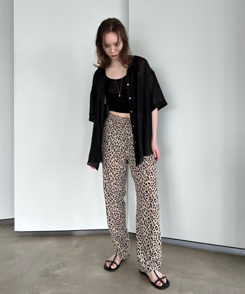 Didot.showroom(ディドット ショールーム)の「【DIDOT.】テーパード柄パンツ(その他パンツ・レディース・ブラウン/ベージュ/ミント/ネイビー・FREE)」の9枚目の写真