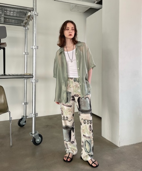 Didot.showroom(ディドット ショールーム)の「【DIDOT.】テーパード柄パンツ(その他パンツ・レディース・ブラウン/ベージュ/ミント/ネイビー・FREE)」の16枚目の写真