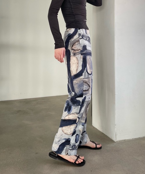 Didot.showroom(ディドット ショールーム)の「【DIDOT.】テーパード柄パンツ(その他パンツ・レディース・ブラウン/ベージュ/ミント/ネイビー・FREE)」の19枚目の写真