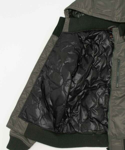 Alpha Industries（アルファインダストリーズ）の「【ALPHA】フーデットリブジャケット（ミリタリージャケット・メンズ・ブラック/ブラウン/カーキブラウン・M/L/XL）」の16枚目の写真