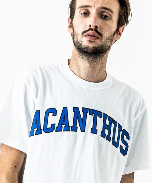 ACANTHUS(アカンサス)の「mt8109- College Logo Tee Tシャツ(Tシャツ/カットソー・メンズ・ブルー/チャコール/ホワイト/ブラック/ネイビー・L/M/S/XL)」の1枚目の写真