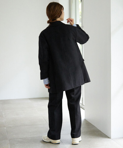 SLOBE IENA（スローブイエナ）の「ループツイードストレートパンツ（その他パンツ・レディース・ネイビー/アイボリー・36/38）」の15枚目の写真