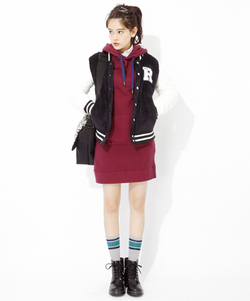 X-girl（エックスガール）の「EMBROIDERED OX SHIRT（シャツ/ブラウス・レディース・ホワイト/ライトパープル/ライトブルー・1/2）」の12枚目の写真