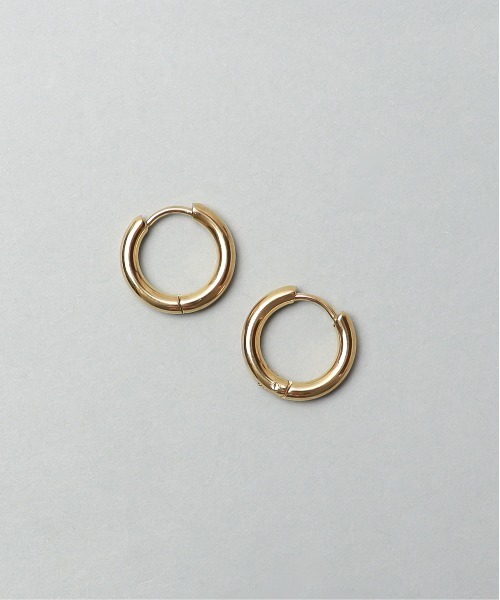 ieLS(イエルズ)の「金属アレルギー対応 「ieLS」 ステンレス クロッシング サークル フープピアス(ピアス(両耳用)・メンズ・シルバー/ゴールド/ブラック・ONE SIZE)」の6枚目の写真