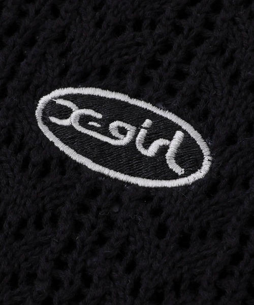 X-girl（エックスガール）の「CROCHET VEST（ベスト・レディース・オフホワイト/ブラック/ライトグリーン・ONE SIZE）」の13枚目の写真