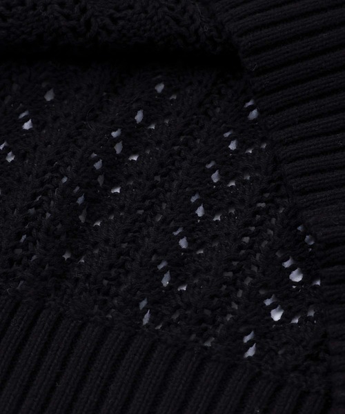 X-girl（エックスガール）の「CROCHET VEST（ベスト・レディース・オフホワイト/ブラック/ライトグリーン・ONE SIZE）」の16枚目の写真