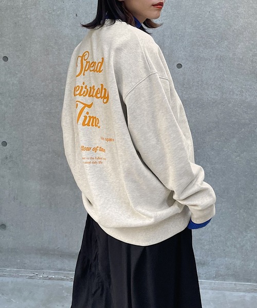 PAGEBOY(ページボーイ)の「カラーロゴBIGスウェット(スウェット・レディース・オートミール/オフホワイト/ブラック・FREE)」の11枚目の写真