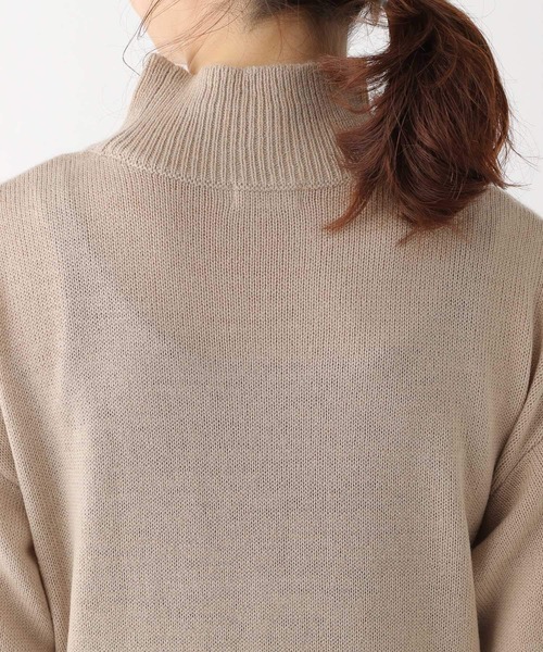 LEPSIM（レプシィム）の「【洗える】マタニティ／7ゲージニットベストSETワンピ―ス　173468（マタニティウェア/グッズ・レディース・ネイビー/ライトブルー/グレイッシュベージュ・FREE）」の10枚目の写真