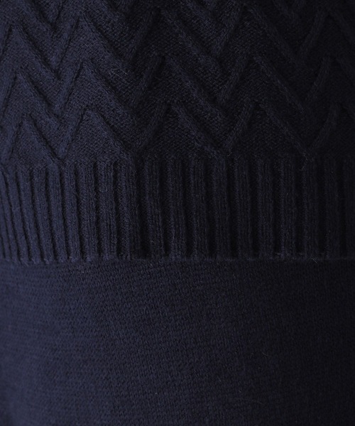 LEPSIM（レプシィム）の「【洗える】マタニティ／7ゲージニットベストSETワンピ―ス　173468（マタニティウェア/グッズ・レディース・ネイビー/ライトブルー/グレイッシュベージュ・FREE）」の7枚目の写真