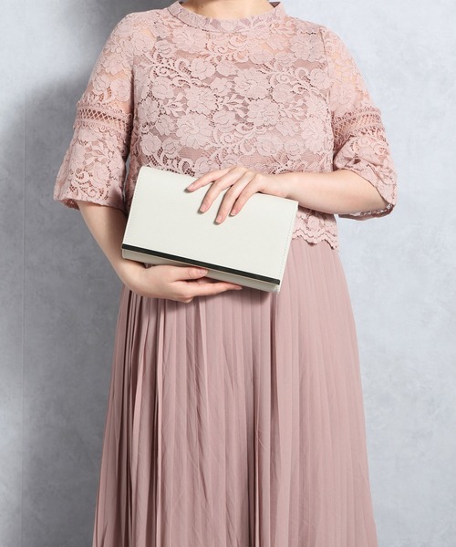 DRESS PLUS（ドレスプラス）の「パーティーバッグ ショルダーバッグ 2way パーティー（クラッチバッグ・レディース・スモークピンク/ダークネイビー/オートミール/グレイッシュベージュ/ブラック/ピンクベージュ・フリー）」の19枚目の写真