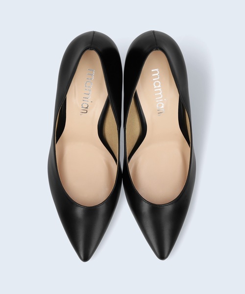 MAMIAN（マミアン）の「ポインテッドトゥ スリムヒール パンプス (8.0cmヒール)（パンプス・レディース・ライトイエロー/ブラック/アイボリー/グレイッシュベージュ/ライトブルー・23.5cm/24.0cm/24.5cm/22.5cm/22.0cm/23.0cm）」の13枚目の写真