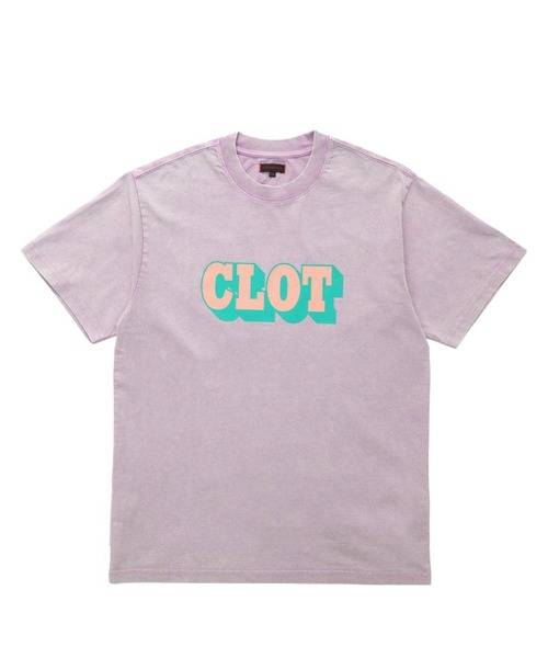 CLOT(クロット)の「CLOT SHADOW LOGO S/S TEE(Tシャツ/カットソー・メンズ・パープル系/ブラック系/グリーン系・XL/M)」の1枚目の写真